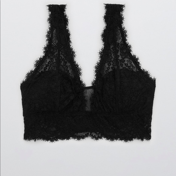 aerie Other - Aerie Eyelash Black Bralette